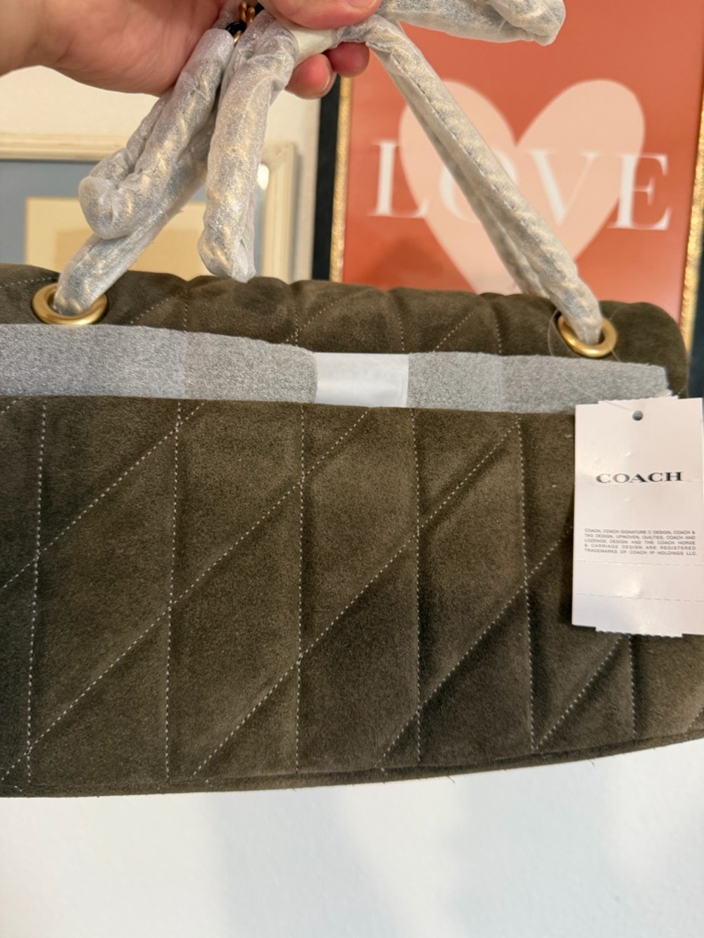 NWT Coach Tabby Shoulder Bag 26 in Olive - Picture 5 of 13